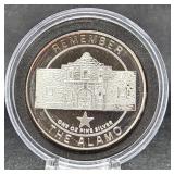 1 Oz. Fine Silver 2004 'Alamo' Commem Round