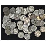 90% Silver, $5 Face Roosevelt/merc Dimes