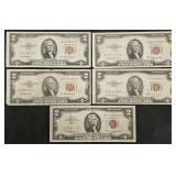 5x $2 Red Seal Notes