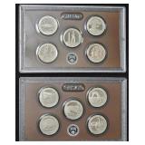 2013, 2014 United States Mint Quarters Proof Sets