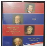 2008-p,d U.s. Mint Presidential $1 Unc. Set