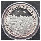 1 Oz. Fine Silver 'wwii Commem.' Round