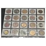 20x Vintage Tokens/wooden Nickels