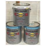 (2) gallon cans of handicap blue paint and (1)