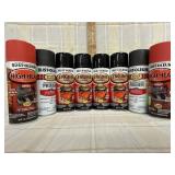 (8) cans total (4) black engine paint 500degree