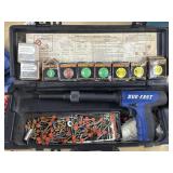 Duo fast powder actuated gun and Remington power