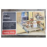 11 in sliding cabinet organizer