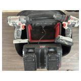 Porter cable drills and charger bag with 2