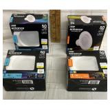 (4) 50 watt LED (2) daylight (2) soft white