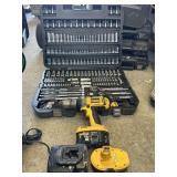 DEWALT 18v xrp drill with extra battery and a