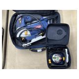 Ryobi jigsaw and a Ryobi air grip laser level