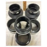 Rubber 4&6" pipe  flex couplings