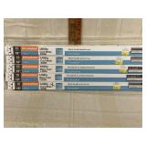 (5) 18" 15 watt utility cool white bulbs