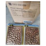 Wireless or wired doorbell  hammered copper