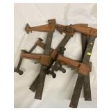 4 Vintage Adjustable Clamps