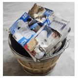 Apple Basket/ light bulbs
