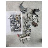 Chain link fence parts/ Post brackets/Vtg Grinder