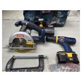18V one+ Ryobi drill and saw combo in a bag with