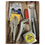 Truck tire gauge / Vice Grip / Stanley measuring