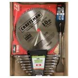 Craftsman 10" Saw blade, 9 pc. Wrench Set, 1.5ï¿½