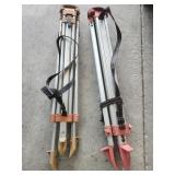 2 Aluminum Serveying Tripods