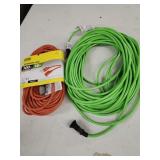 2 Extension cords  100 ft
