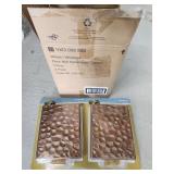 Wireless or wired doorbell hammered copper