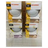 (4) G40 bulb 40, 60, and 100 w sylvania