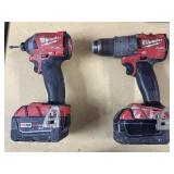 Milwaukee M18 fuel drill and impact combo