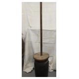 Antique stoneware butter churn