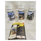 3 anniversary Beer steins