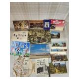 Vintage postcards/ Disney stamps and more