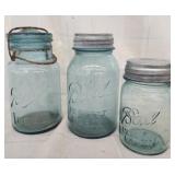 3 Vtg Ball jars