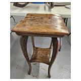Vtg two tier side table