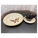 (2) plates, the small one is unmarked and the