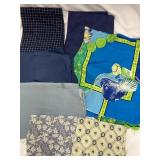 Assorted Fabric Pieces - Shades of Blue