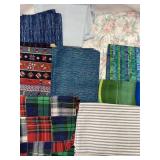 Assorted Fabric Pieces - 9 pcs