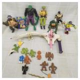Vtg Ninja Turtles/Rubber eraser figures / p