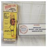 Short line RailRoad sign/ whee-lo