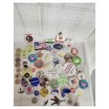Vintage buttons/ key rings