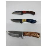 (3)total (2)  damascus  knives 1 unnamed