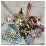 Christmas  Santa statue candle holder/ tensle