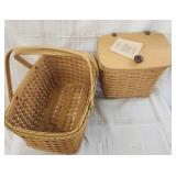 2 longaberger baskets