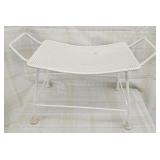 Vtg 1960 white Salterini ottoman