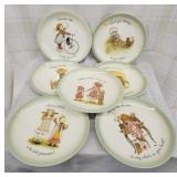 7 Holly Hobbie collectors plates
