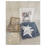 Vintage style Scrapbook stickers/ sew project/