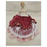 Porcelain Doll pin holder