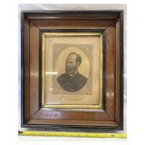 Vintage Framed Portrait Marshall W Taylor,