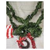 Christmas lights on Garland/ wreath