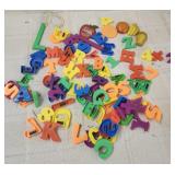 Refrigerator magnets numbers & letters